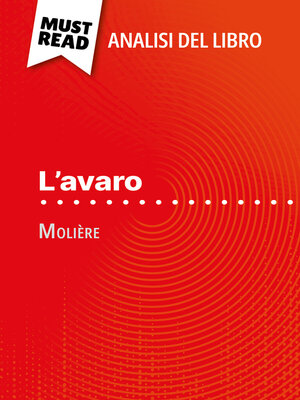 cover image of L'avaro di Molière (Analisi del libro)
